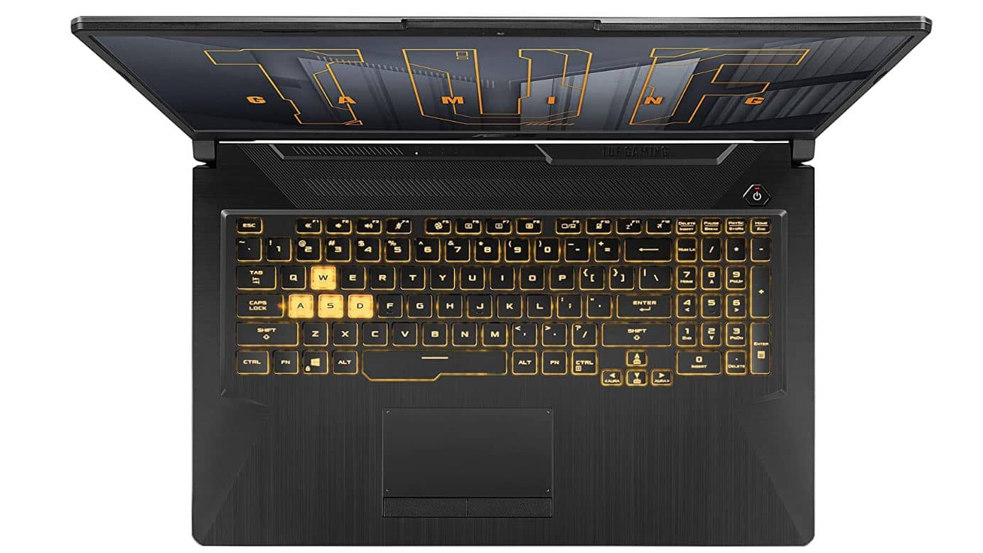 Asus TUF Gaming F17 Keyboard and Keypad