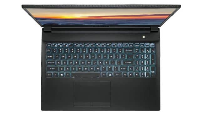 Gigabyte G5 GD keyboard and touchpad